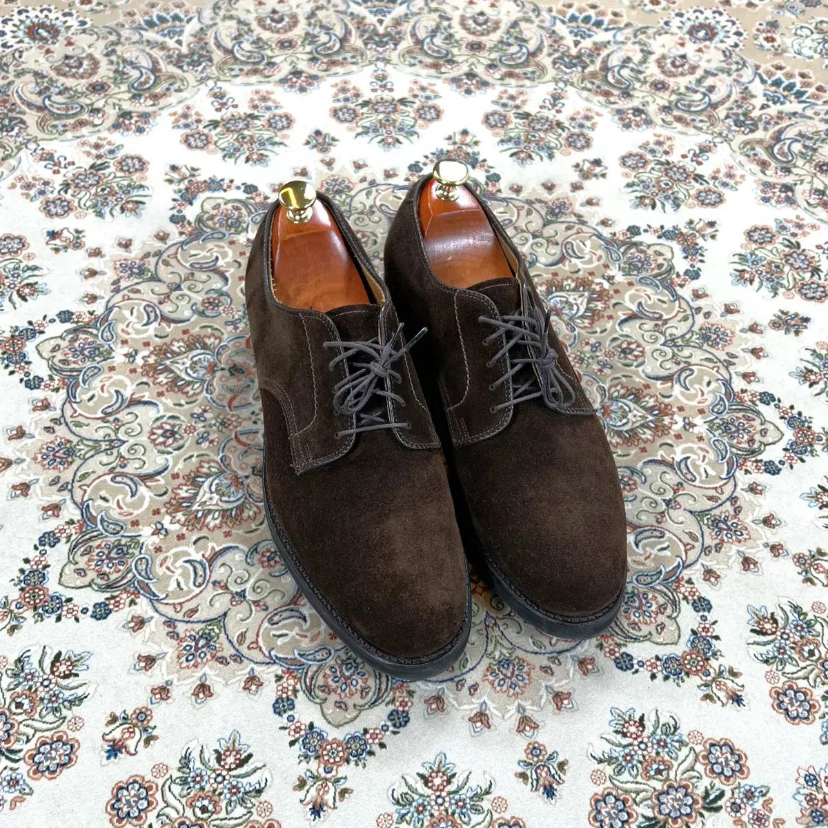 [Grade A, 270 mm recommended] Alden 9599S Dark Brown Suede Derby Shoes