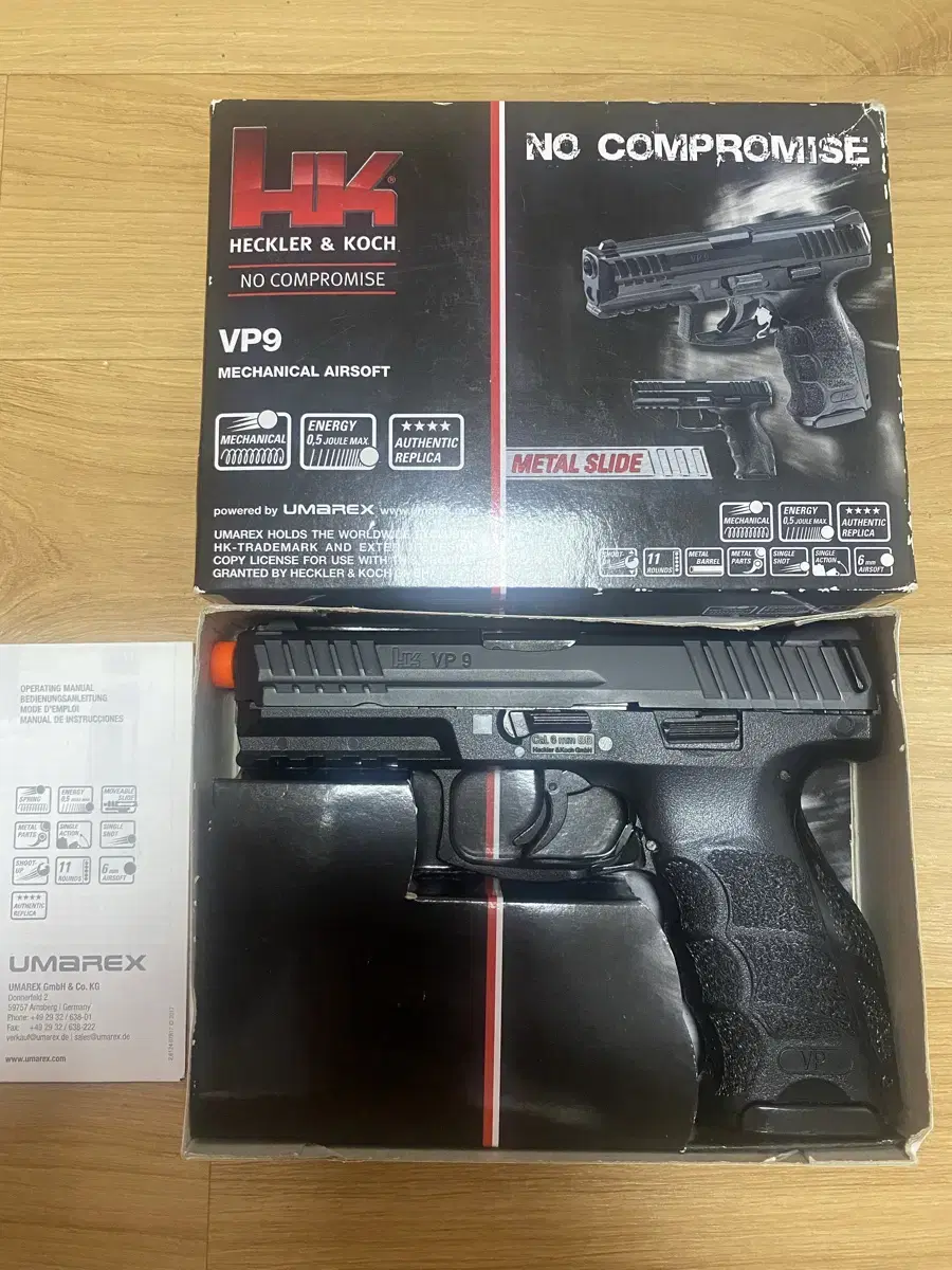 Sell the Acro model VP9 metal slide version