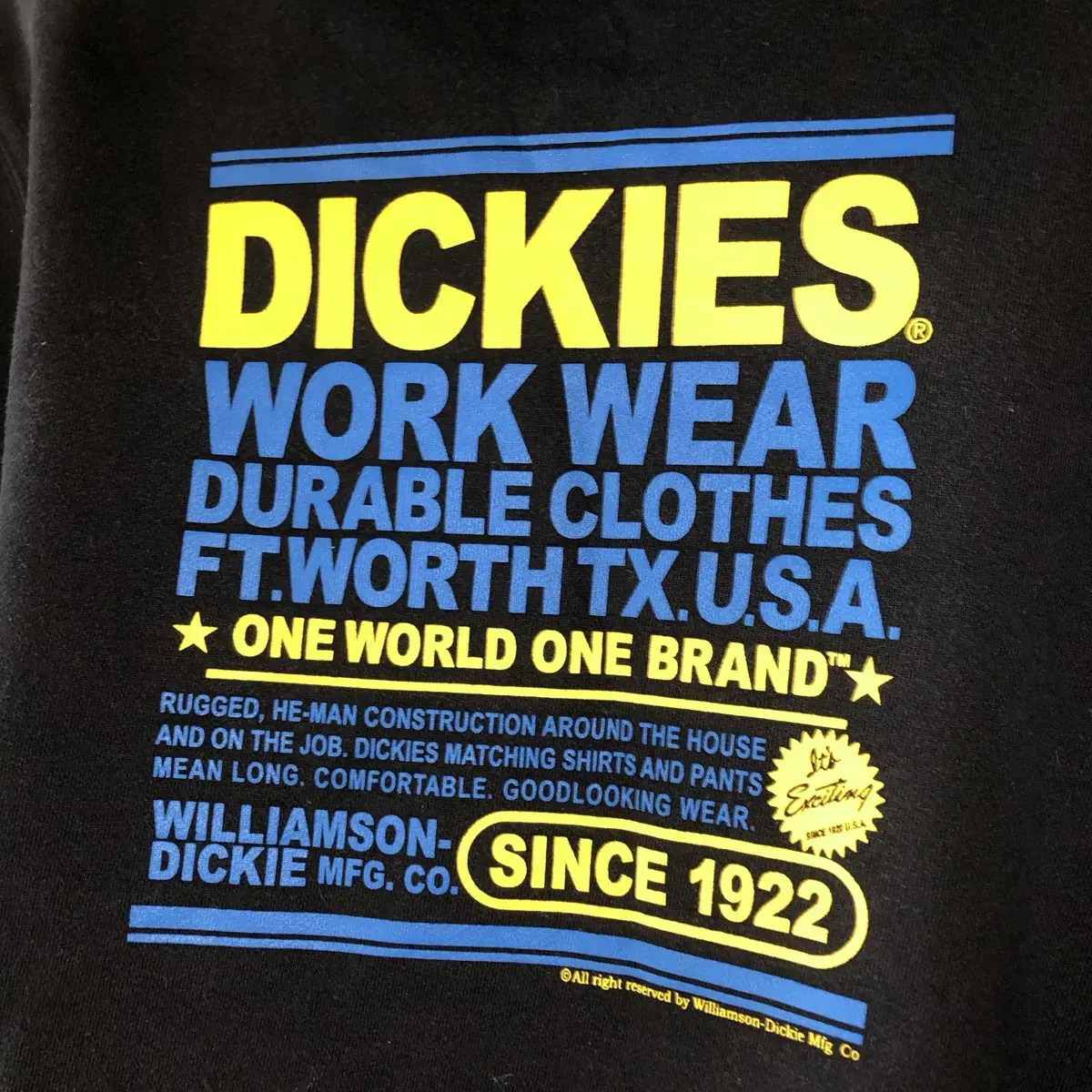 Vintage Dickies black hood zip up