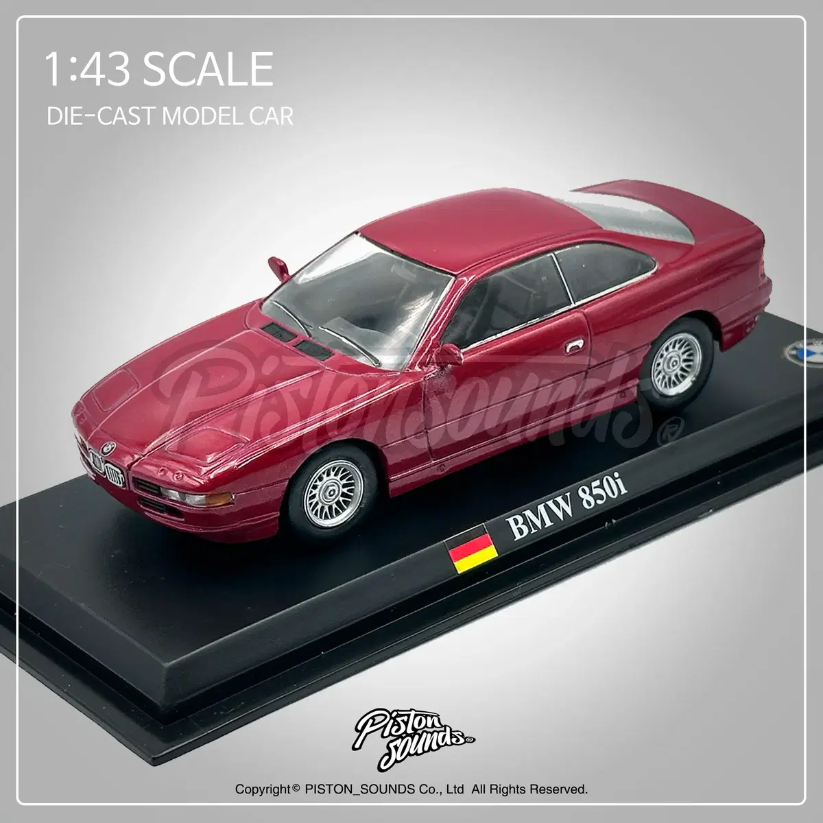 1:43스케일 다이캐스트 BMW E31 850i 레드 자동차모형 올드카