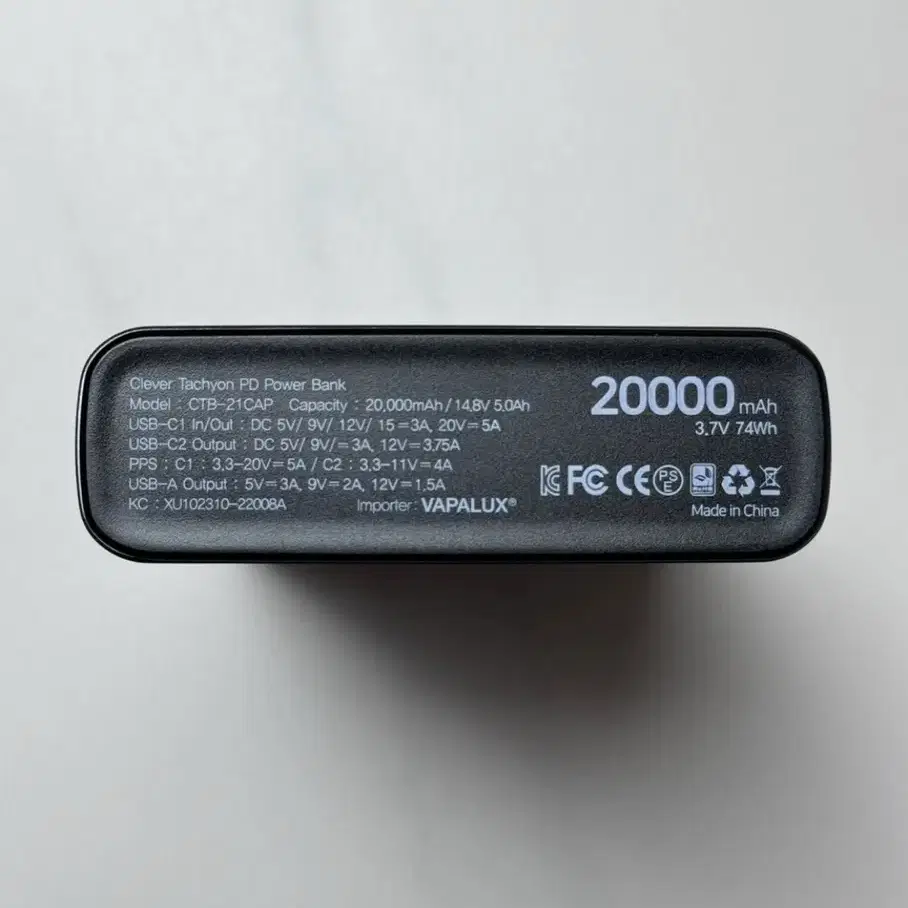 클레버타키온 144W 보조배터리 20000mAh PD PPS