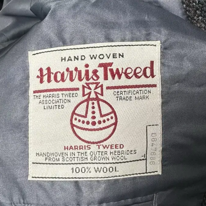 {빈티지} Harris Tweed 100% 울자켓