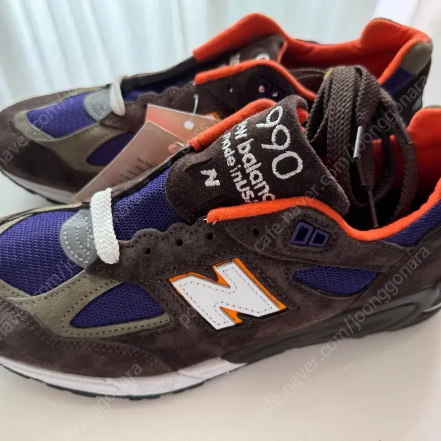 뉴발란스 990v2 made in usa 브라운 퍼플 265 새제품