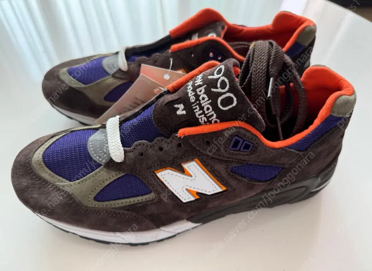 뉴발란스 990v2 made in usa 브라운 퍼플 265 새제품