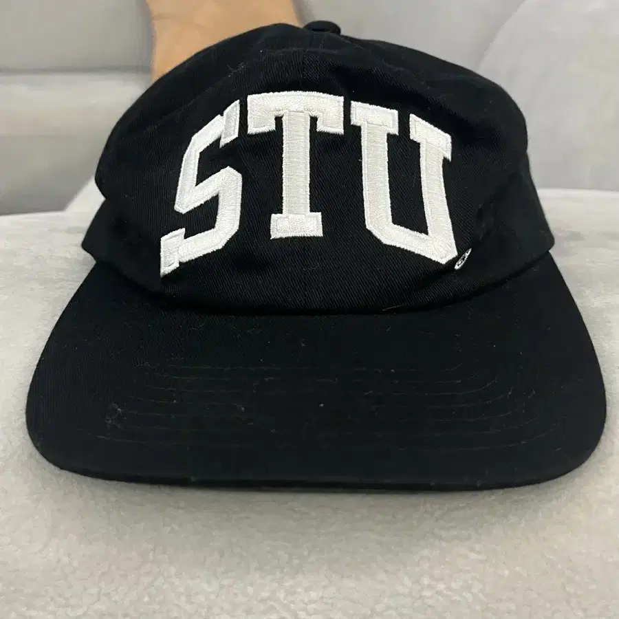 스투시 Stu 아치 스냅백 모자 Cap Black