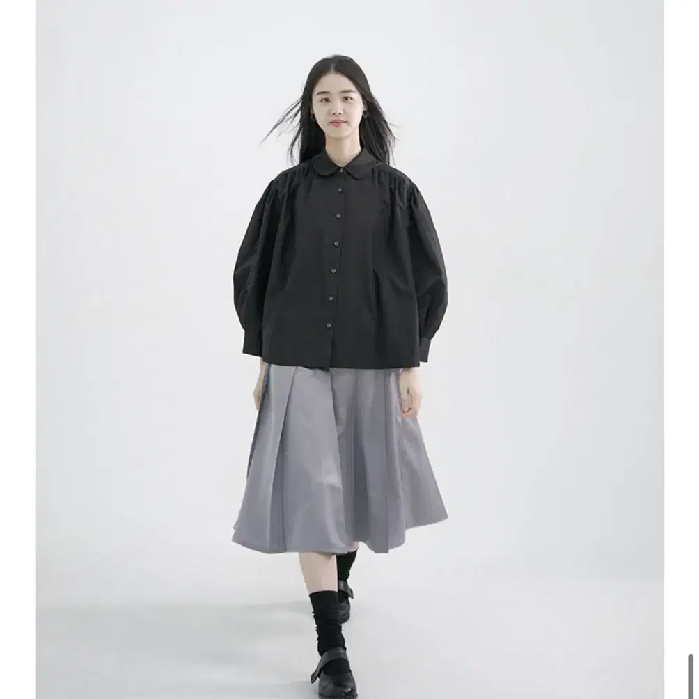 유노이아 eunoia wind pleats skirt 윈드 플리츠 스커트