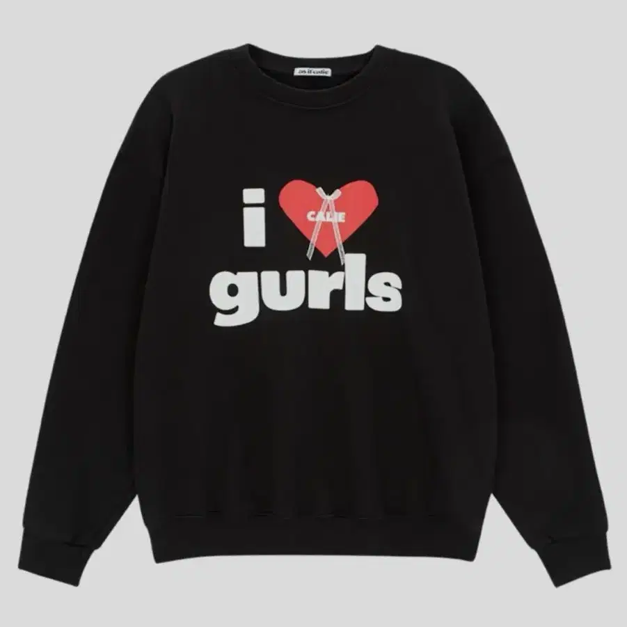 에즈이프캘리 CALIE GURLS SWEATSHIRT BLACK