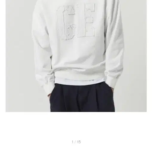 가든익스프레스 스웻셔츠  GE APPLIQUE SWEAT SHIRT