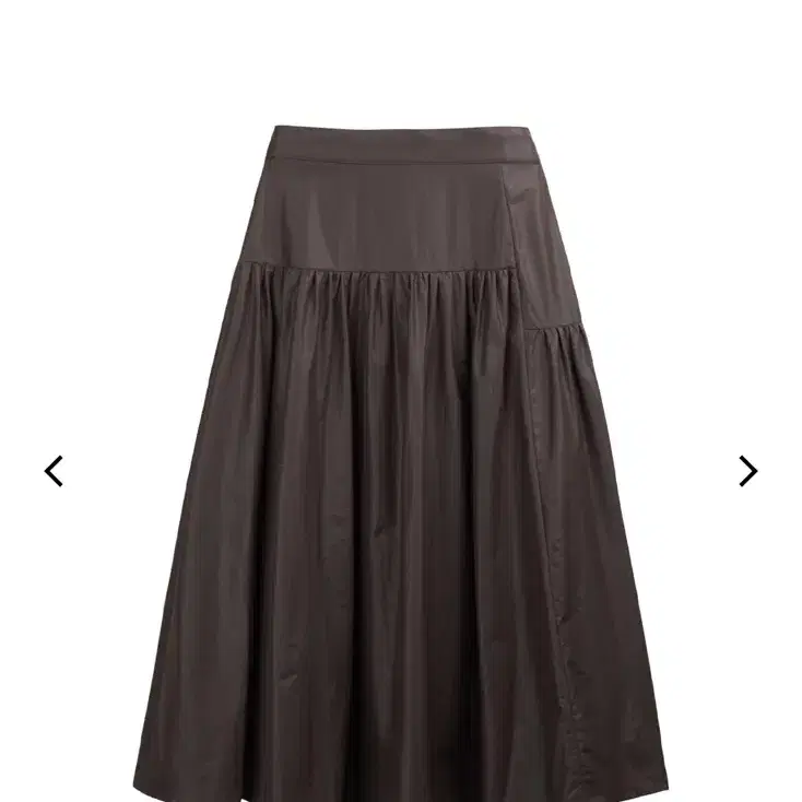 코스모스_ cosmossCOATED SHIRRING SKIRT(BROW)