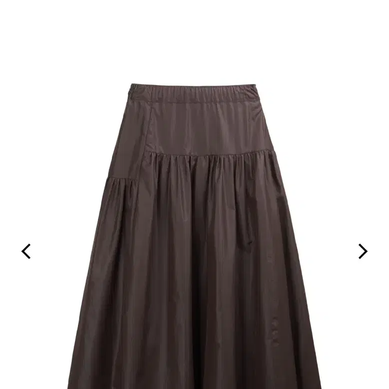 코스모스_ cosmossCOATED SHIRRING SKIRT(BROW)