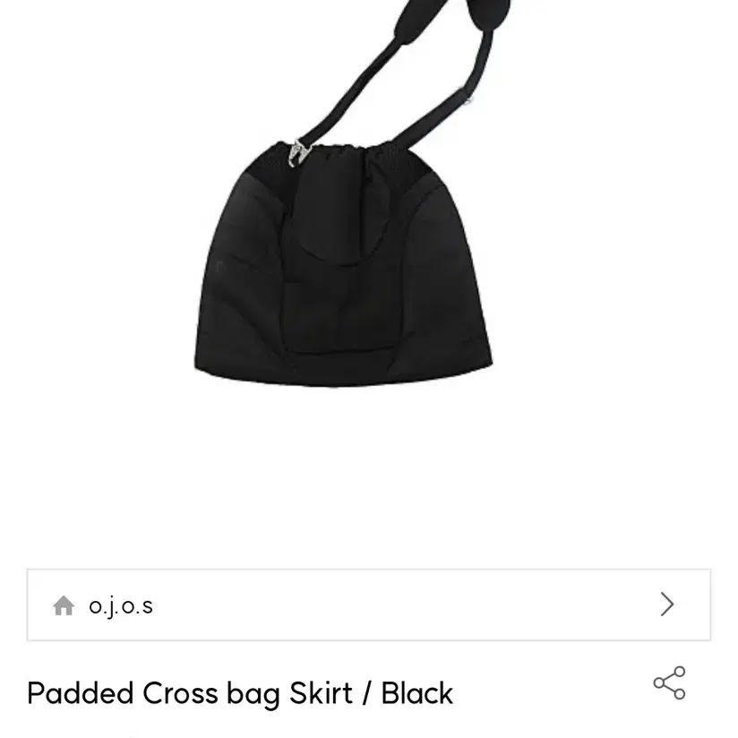 오호스 Padded Cross bag Skirt 치마 크로스백 겸용