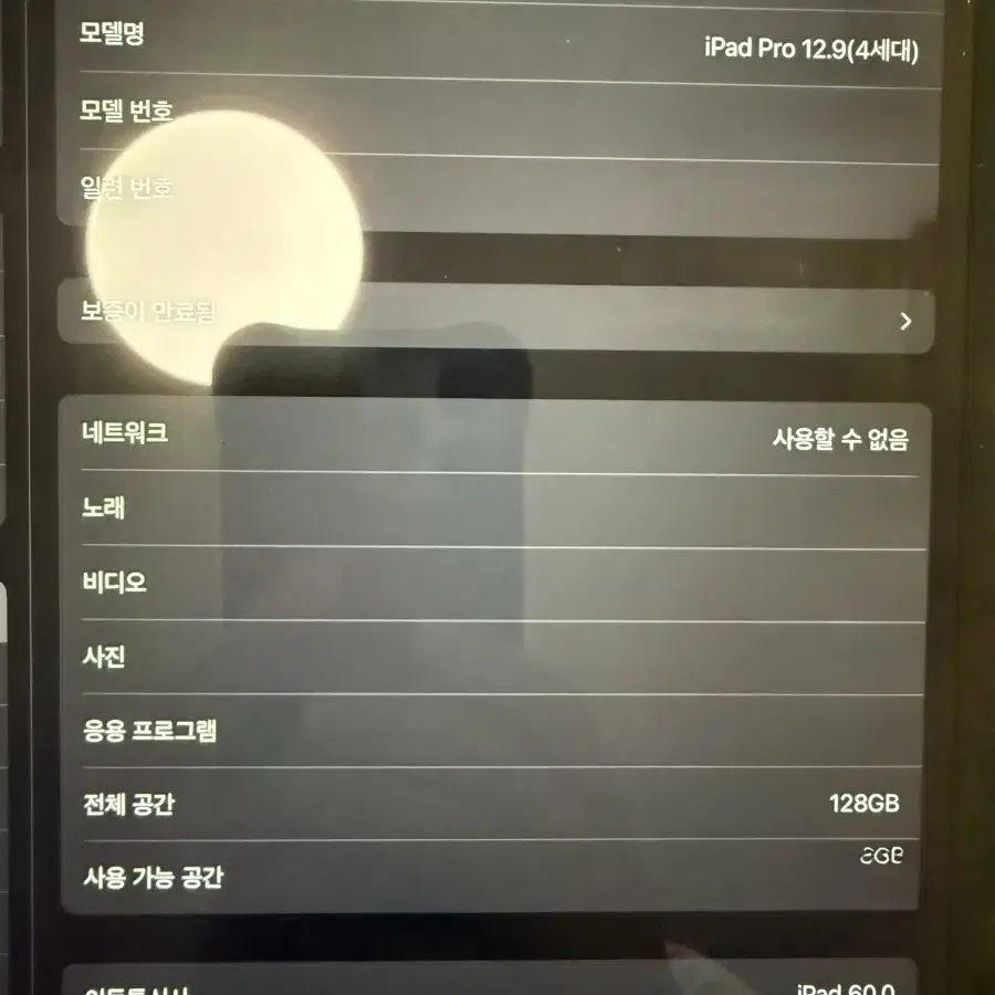 아이패드 프로 4세대 12.9인치 128GB 셀룰러