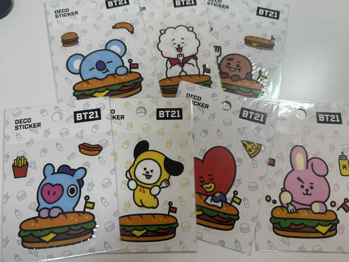 방탄소년단 BT21 스티커 미개봉