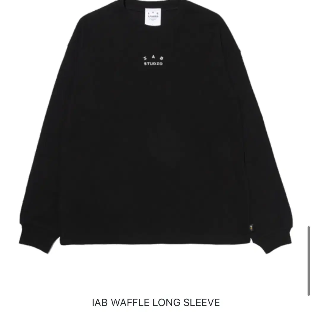 [XXL] iab waffle long sleeve black