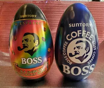 SUNTORY BOSS 에그 모양 잡화통 2종 세트