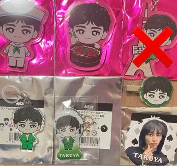 초특급 타쿠야 지역 특급 메지루시 푸쿠푸쿠 캔배지 앞머리 클립