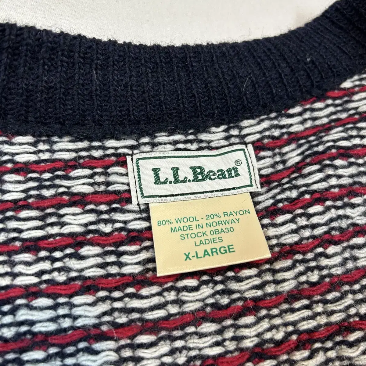 XL) LL BEAN 엘엘빈 헤비울 앤틱 버클 가디건