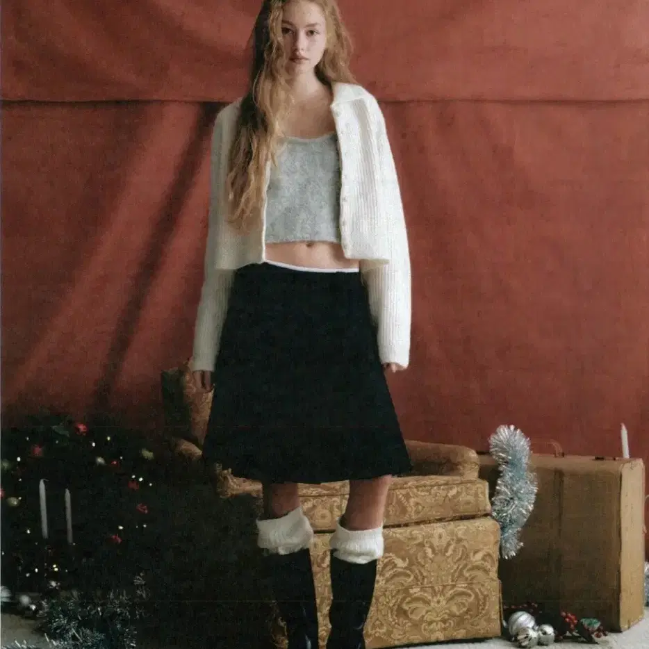 리본빛 플리츠 스커트 Jude pleated skirt 리본빗