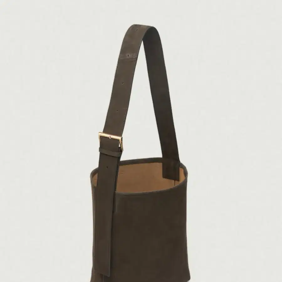 더바넷 누벅백 Brown Bucket Nubuck Tote Bag