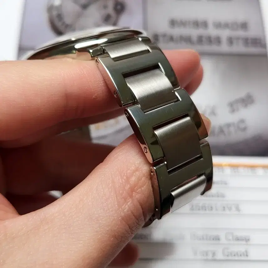 까르띠에 발롱블루 42mm 스틸 오토매틱 브레이슬릿 ver. (감정서 포 사진 8