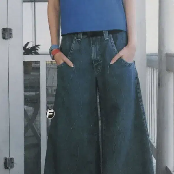 90s jnco 179 easy wide 탈론 지퍼 데님팬츠