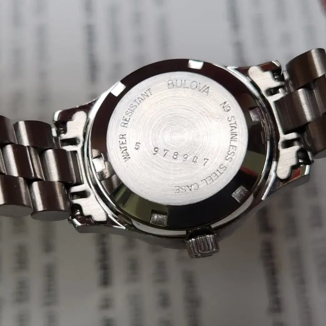 빈티지 부로바 데이데이트 민트 코인베젤 오토매틱 통줄 브슬 여성용