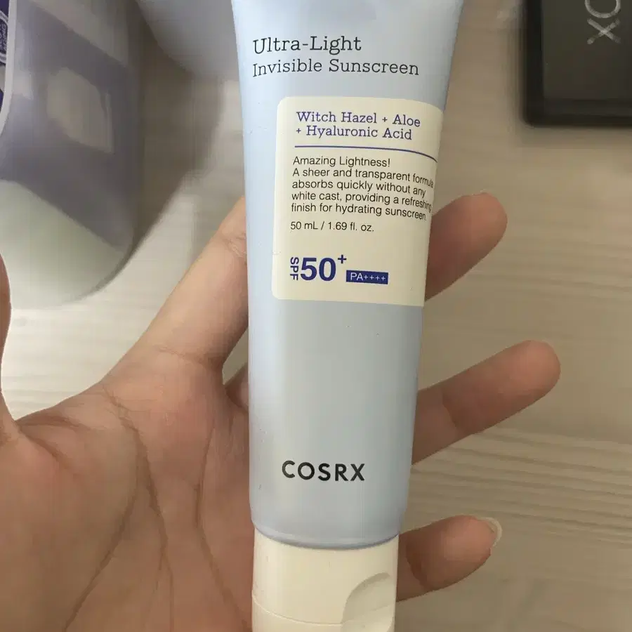 코스알엑스 cosrx 울트라 라이트 인비저블 선스크린 선크림 50mL