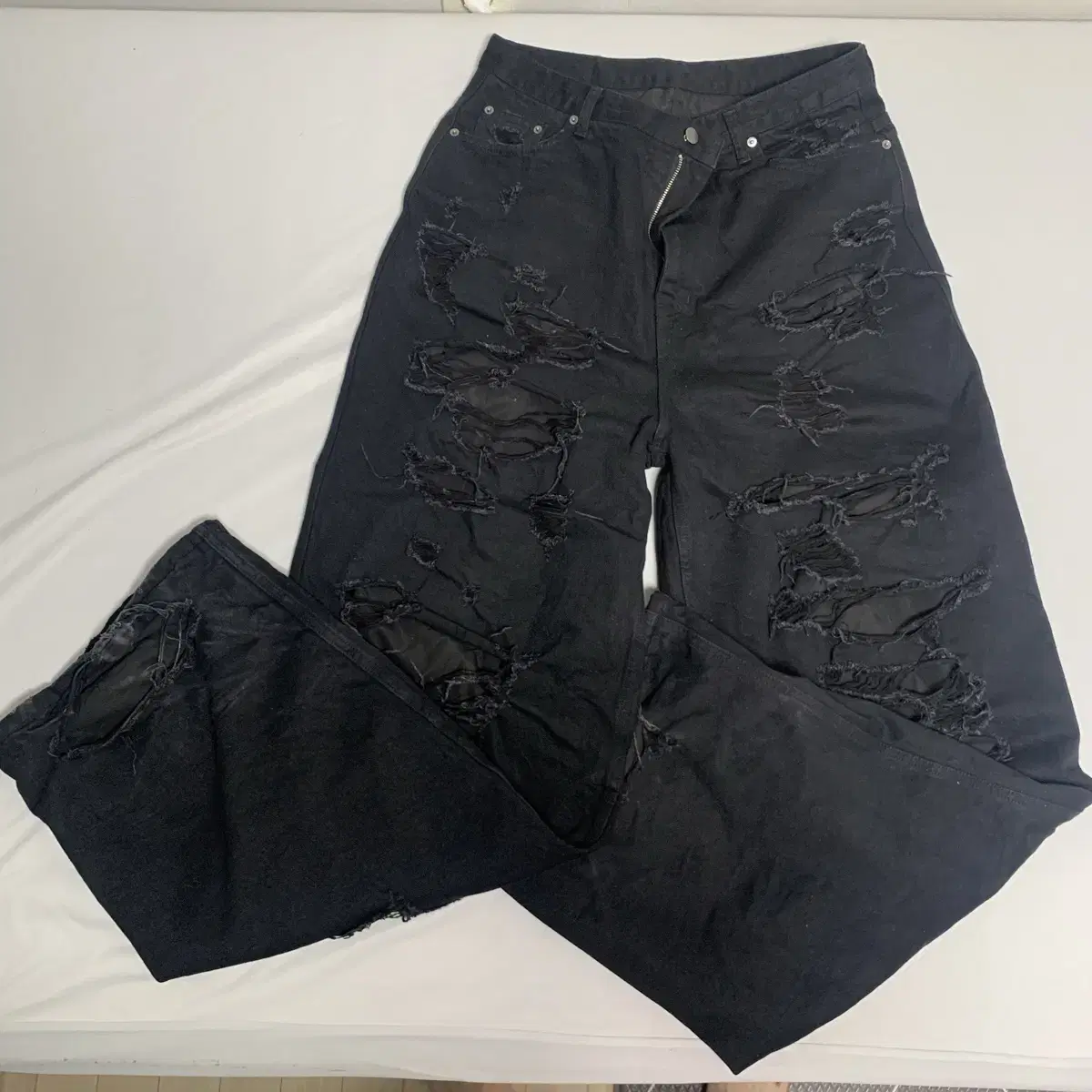 emostanceclub destroyed baggy jeans- 1V