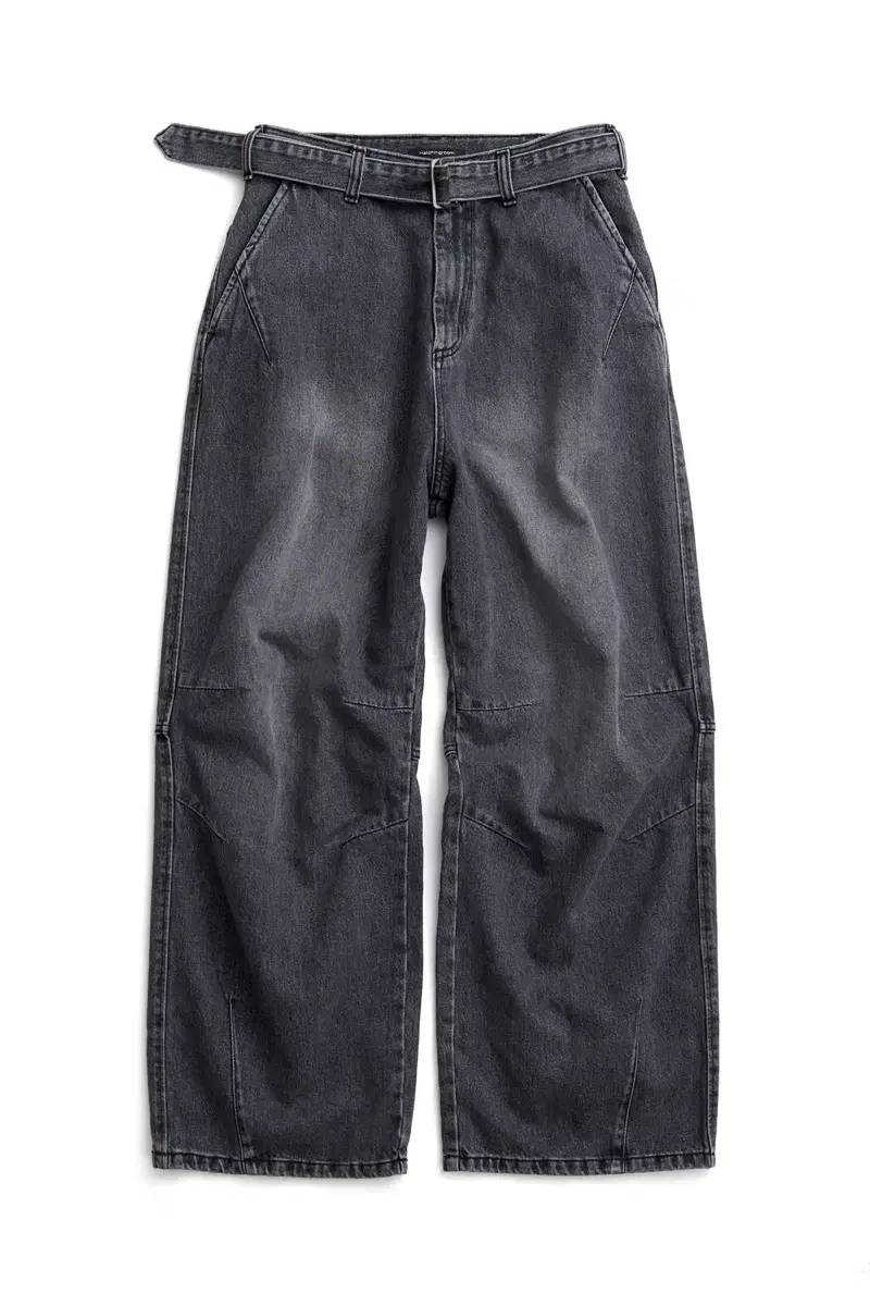 해칭룸 디키즈 Belted Snow Jeans Washed Black 2