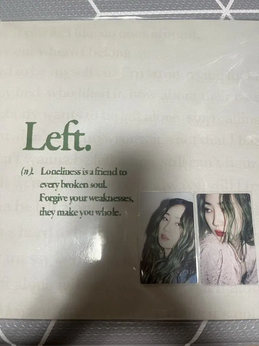 핫펠트 left LP,포토카드) 원더걸스 예은 핫펠트