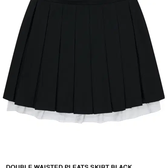 코이세이오 Double waisted pleats skirt black