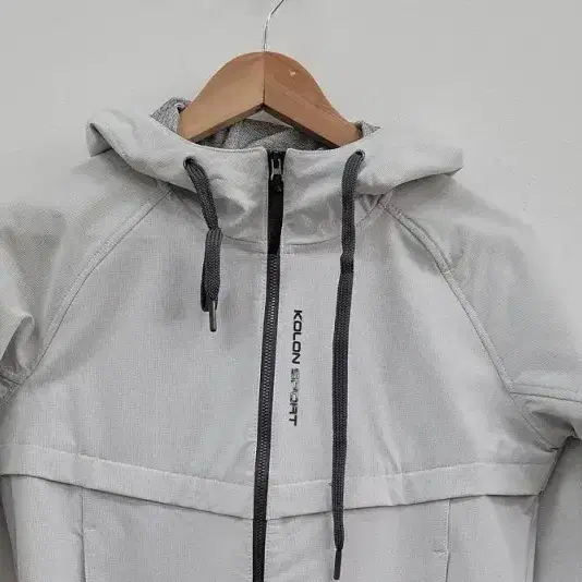 Kolon Sport 화이트 집업  바람막이 자켓 공용 90 A437