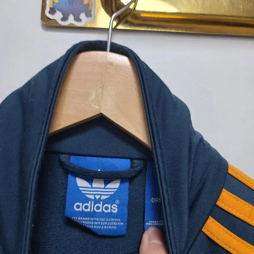 [ADIDAS] 남성 파이어버드 네이비 오랜지 트랙탑져지 95