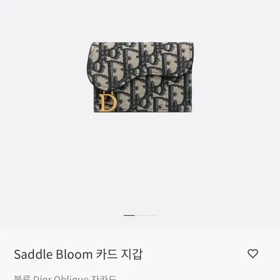 디올 saddle bloom 카드지갑