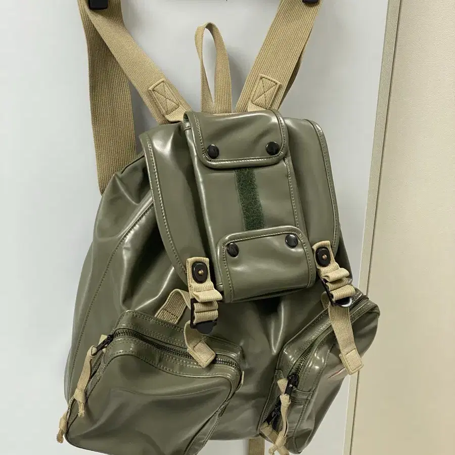 porter luggage label bag(khaki)