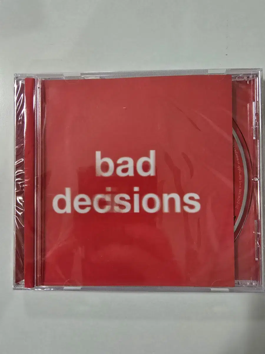 (미개봉)BTS 방탄소년단 Bad Decisions CD