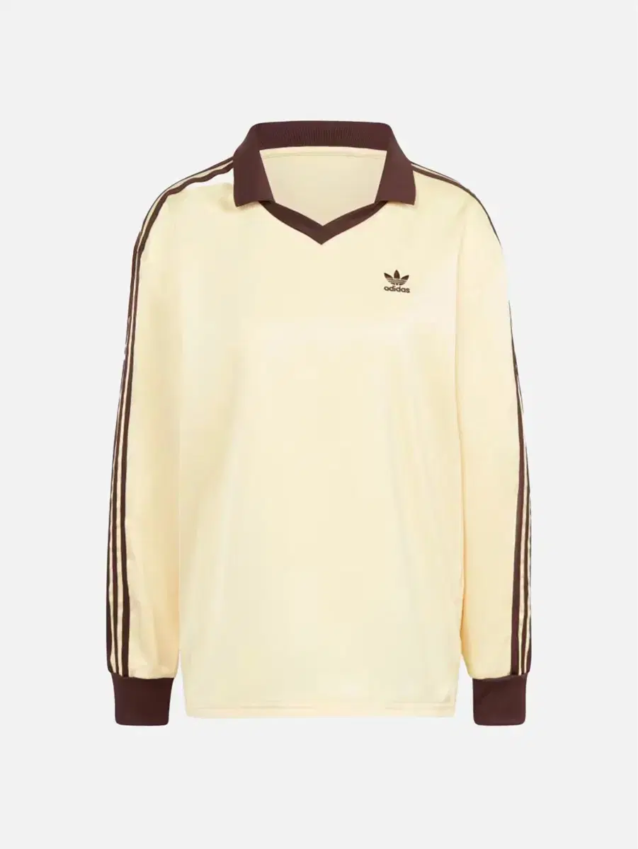 Adidas Satin Long-sleeved T-shirt Light Yellow