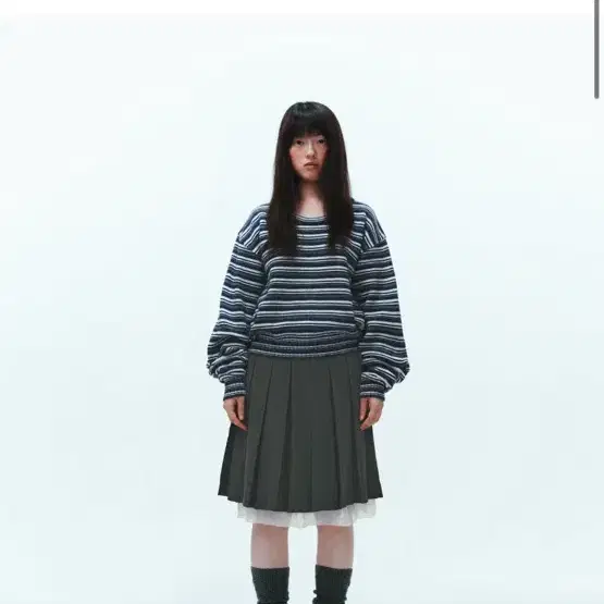 [코이세이오] COY STRIPE KNIT NAVY 판매