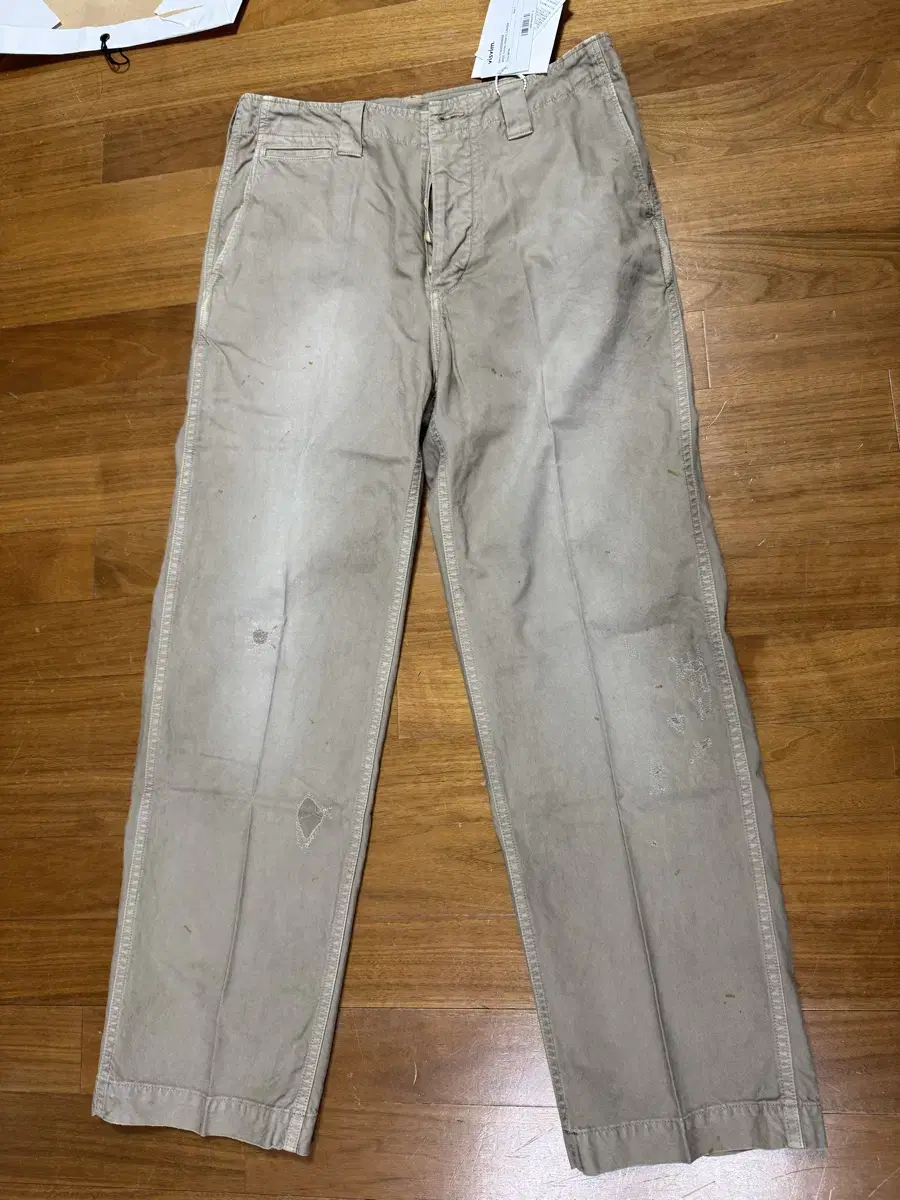 24AW VISVIM WIDE CHINO PANTS CRASH 1 사이즈