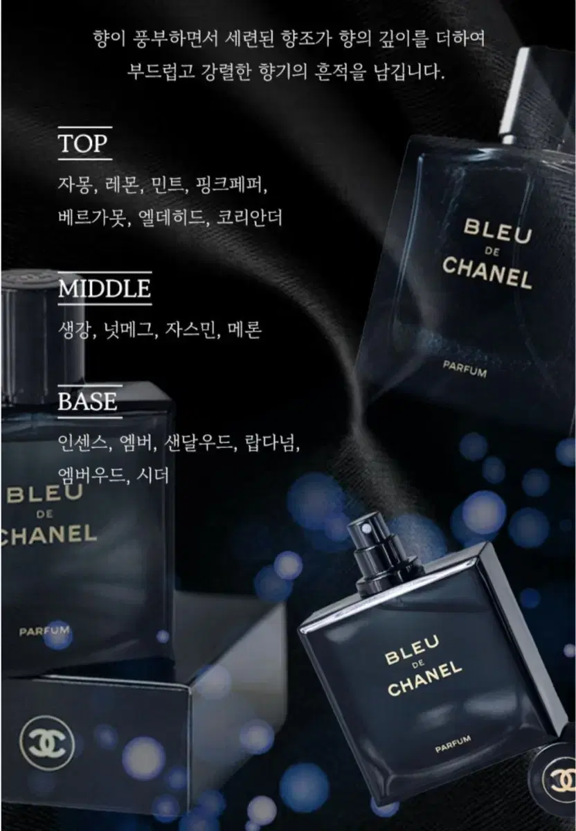 샤넬 드 블루 퍼퓸 100ml