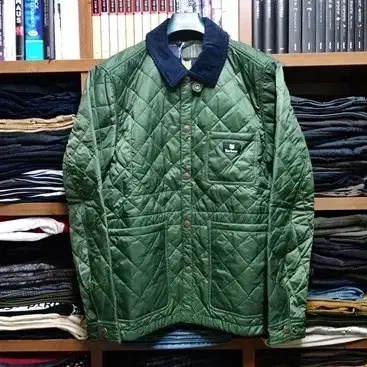 Barbour x Maison Kitsune 바버 케닝 퀼팅 자켓 L