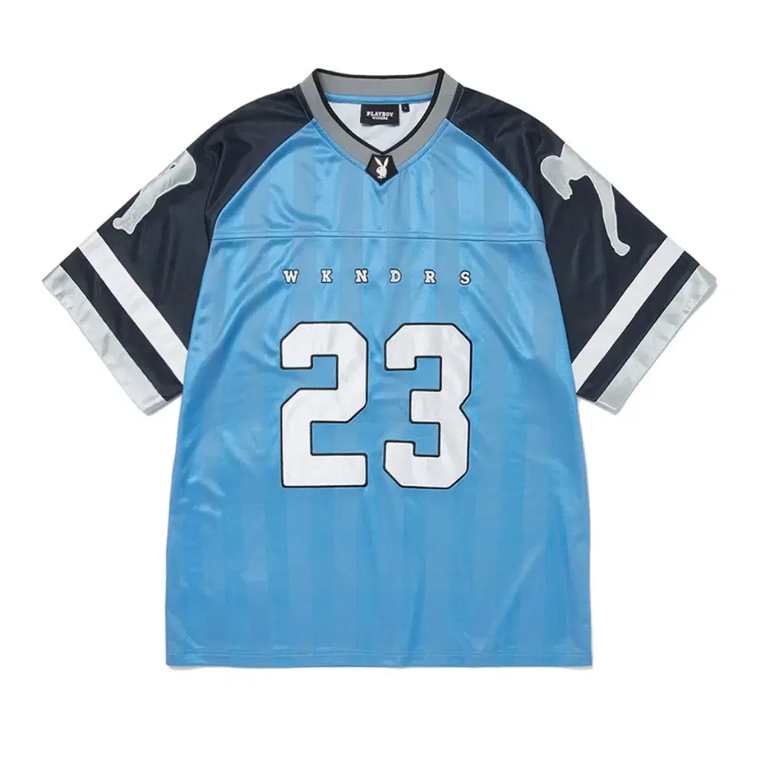 위캔더스 WKNDRS FOOTBALL JERSEY (BLUE) 팔아요