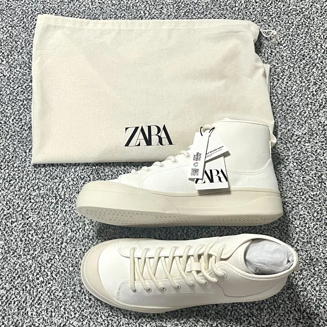 자라 zara 하이탑 스니커즈