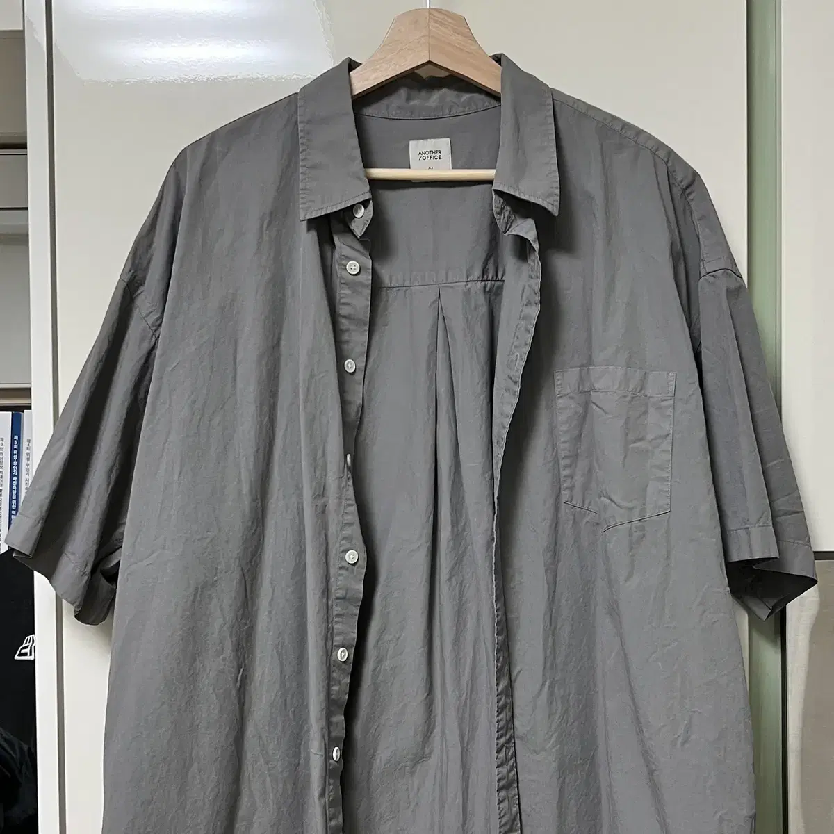 [01] 어나더오피스 Huge Garment Shirt(Concrete)