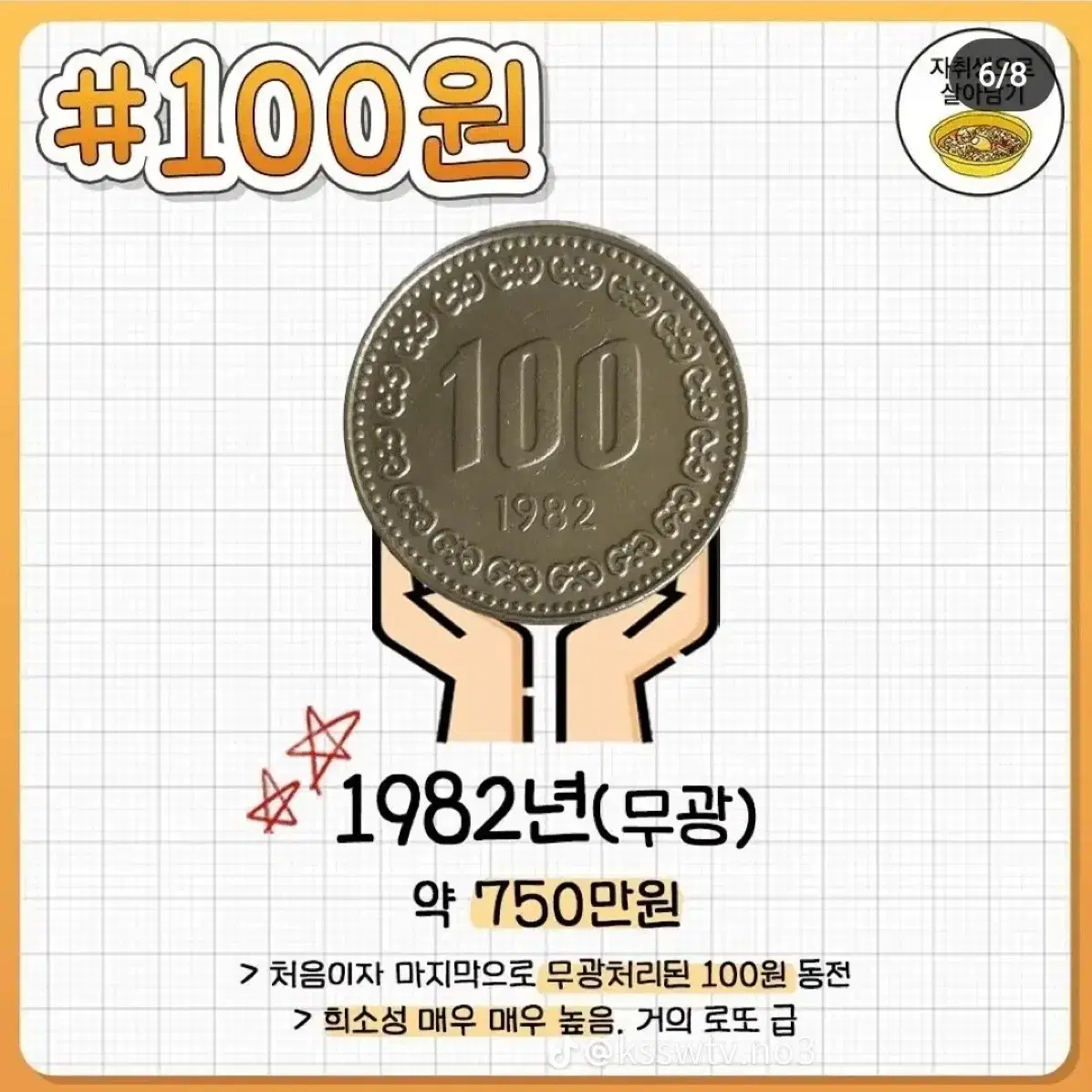 1982년 100원 무광동전 판매합니다