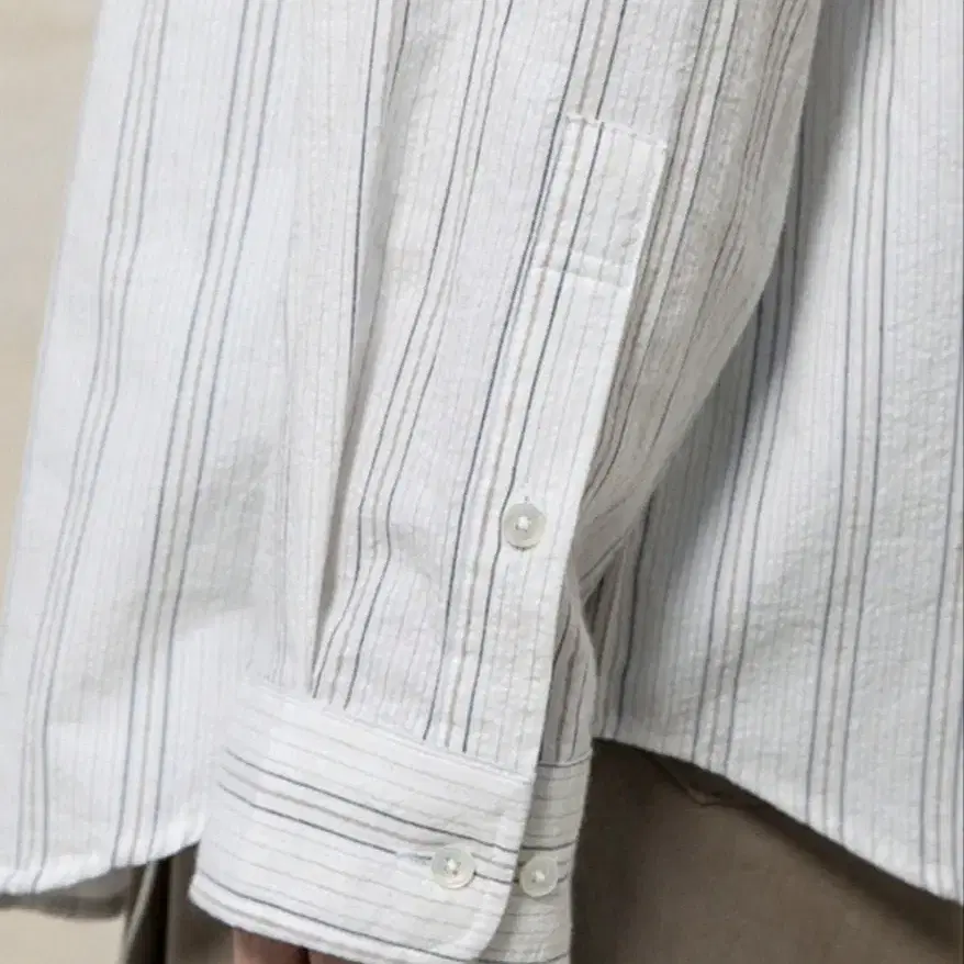 비긴202 French Stripe Seersucker Shirts 2