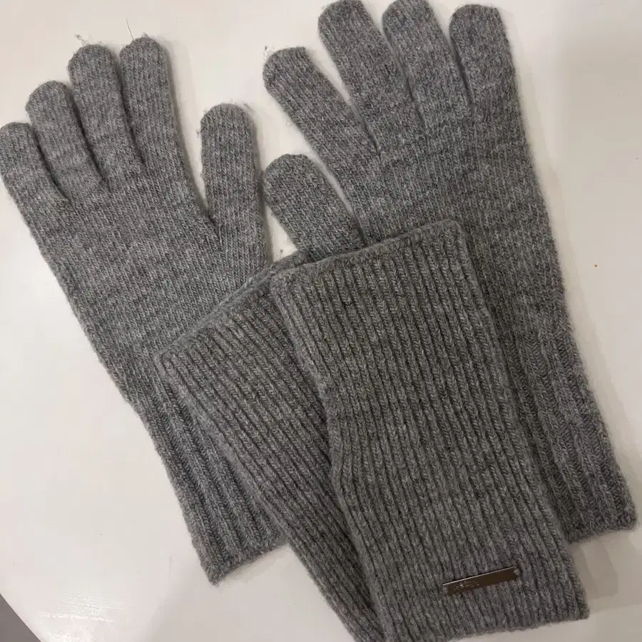 미세키서울 장갑 Layered fingerhole knit gloves