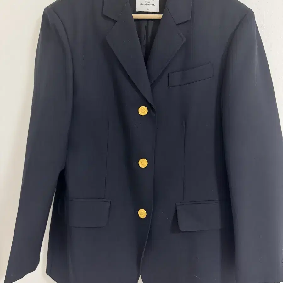 스튜디오심플멍 Garconne 3button Blazer (navy)