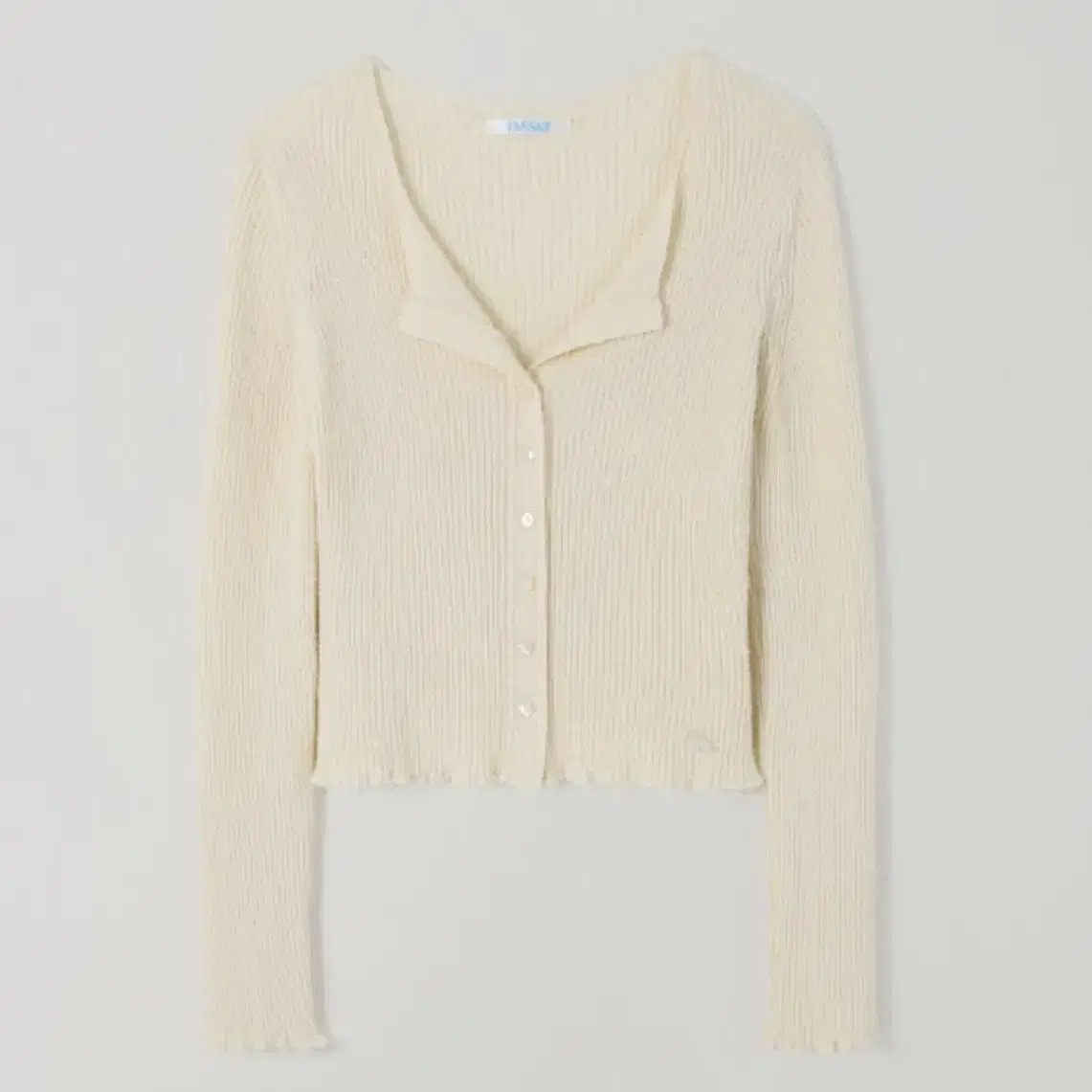 타낫 오픈카라버튼가디건 open collar button cardi