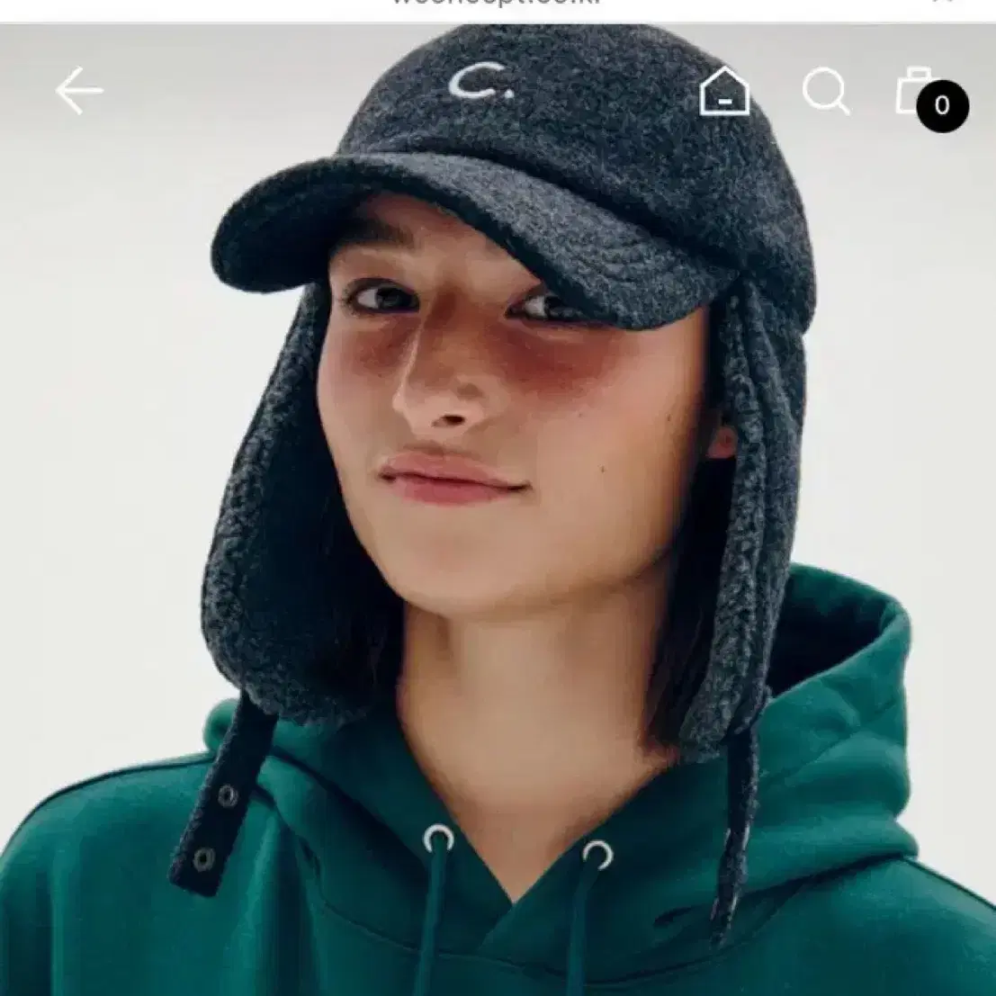 클로브 로고 이어플랩 캡 clove Logo Earflap Cap (Ch